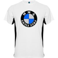 T-shirt MMA FREE FIGHT BMW - Bad-Shirt - Noir & Blanc - Manches courtes - Sports MMA - Free fight