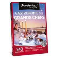 Wonderbox - Coffret cadeau pour couple - Gastronomie des grands chefs - 240 tables gastronomiques labellisées