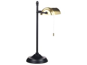 LAMPE A POSER Lampe à poser en métal noir et doré MARAVAL