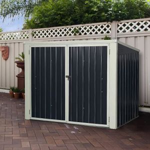 Costway Armoire De Jardin En Metal Cabane De Jardin De Stockage En