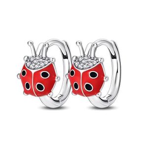 Boucles d'oreilles coccinelles en Argent 925 Ref. 41491