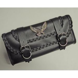 cuir clout/é boucle rapide pour ouverture Sacoche//sac /à outils pour moto