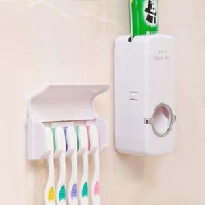 SET ACCESSOIRES Set Accessoires Salle De Bain - Distributeur automatique de dentifrice (Blanc)