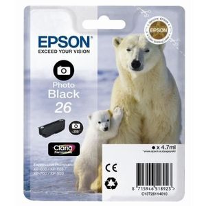 CARTOUCHE IMPRIMANTE EPSON Cartouche d'encre T2611 Noir photo - Ours Po