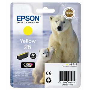 CARTOUCHE IMPRIMANTE Epson T2614 Ours polaire Cartouche d'encre Jaune