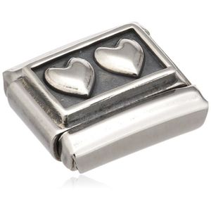 Maillon pour bracelet composable Femme 030253//40 Nomination Acier inoxydable et Or jaune 18 cts