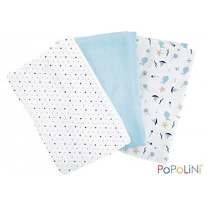 Mousseline de vêtements 100/% Coton Pack De 6 Multicolore séchage rapide carrés