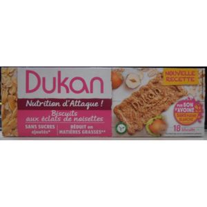 Dukan Biscuits son avoine régime dukan noisettes ou pépites de chocolat -  En promotion chez Auchan Ronq