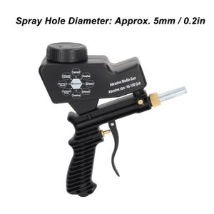 SABLEUSE SALUTUYA Sableuse Kit d'outils de pistolet de pulvérisation de sablage Sandblaster Sandblaster pour le nettoyage par (Noir)