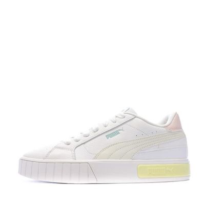 Baskets Blanche Jaune Femme Puma Cali Star Jaune Cdiscount