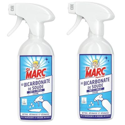 Lot de 2 Pistolets prt  l emploi au Bicarbonate de Soude 500 ml -  Cdiscount Electromnager