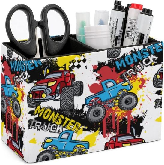 Porte-stylos Décoratif Voiture - Organisateur Bureau Enfant, Avec Autocollants, Rangement Créatif école - 7