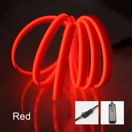 Vsshe Bande Lumineuse LED Pour Coffre Voiture, 4 M, Détection