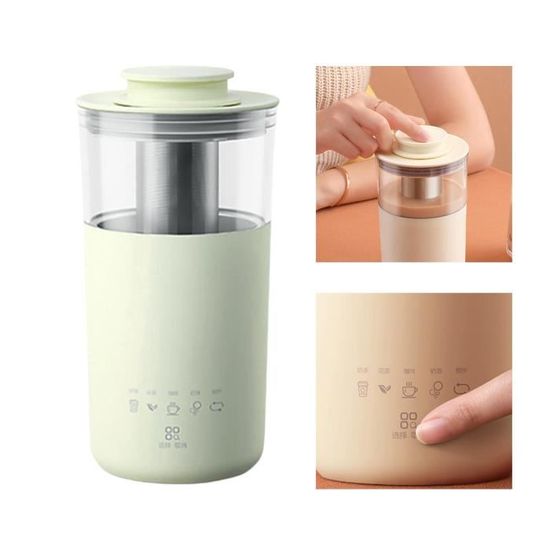 Mousseur à Lait Électrique 4 En 1 Chaud & Froid – 500W, 240 Ml, Revêtement Anti-adhésif Pour Cappuccino, Latte, Chocolat Chaud & Milkshake