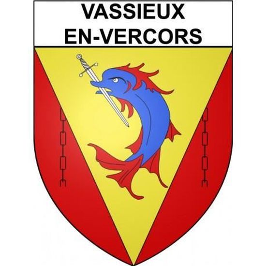 Autocollant Blason Siorac-en-Périgord 24 – Sticker Décoratif 17 Cm – Idée Déco Mural, Voiture, Casier