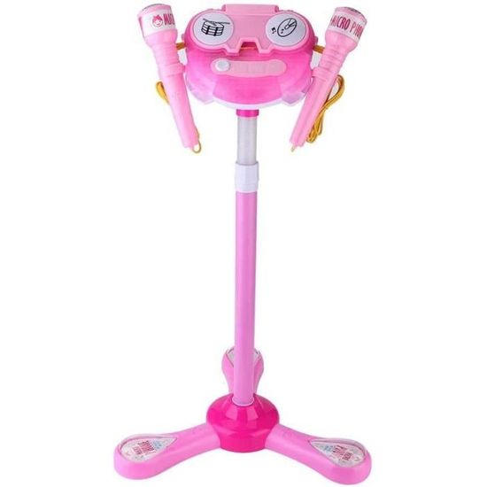 Machine à Karaoké Portable Pour Enfants Avec 2 Micros - Jouet Bleu, Sans Marque, Idéal Pour Les Filles Et Garçons