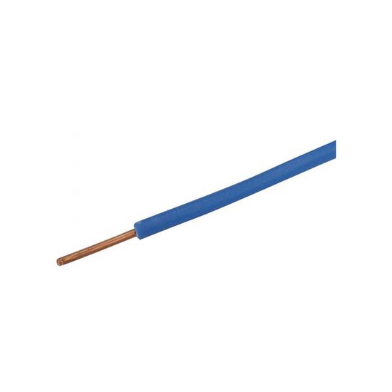 CONECTICPLUS Fil électrique H07VU cuivre rigide 1.5 mm_ 100 mètres bleu ...