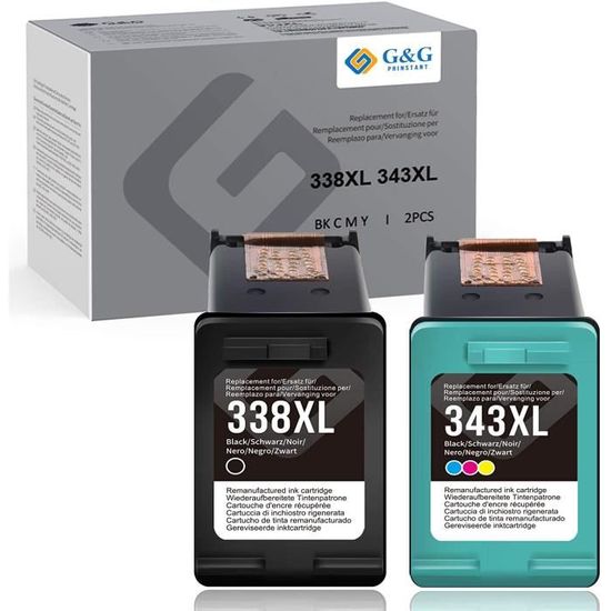 G&G 302XL Cartouches d'encre Compatibles avec HP 302 XL Haute