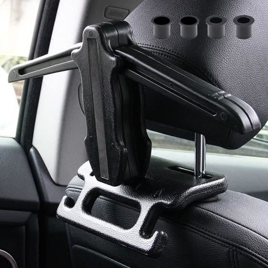 Crochet Porte-Voiture 360° Rotatif | Lot De 2, Support 30 Kg | Pour Appui-Tête, Sacs, Chapeaux - 5