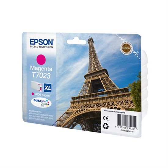 EPSON Cartouche d'encre T7023 XL Magenta - Tour Eiffel (C13T70234010)