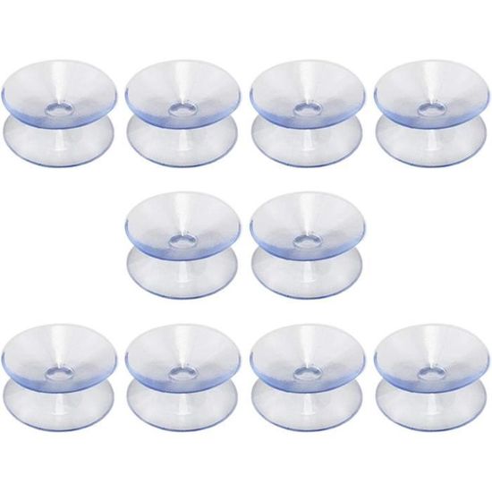 30mm)Ventouses Transparentes 25mm, 10 Pièces, Ventouses En Forme De Champignon, Crochets Pour