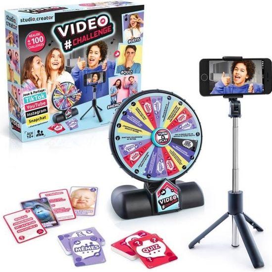 Canal Toys Creator-Studio Vidéo 2-en-1 avec Anneau Lumineux LED Multicolore, Support Double Fonction, Horizontal Et Vertical-INF 027 Canal Toys Creator-Studio Vidéo 2-en-1 avec Anneau Lumineux LED Multicolore, Support Double Fonction, Horizontal Et Vertical-INF 027