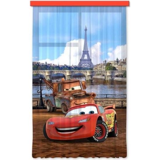 Disney Cars - Set 1 Rideau pour Chambre d'enfant /porte française