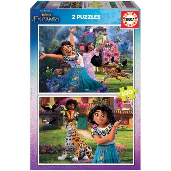 Puzzle EDUCA - Encanto Disney - 2x100 pièces - Pour enfants de 6 ans et plus