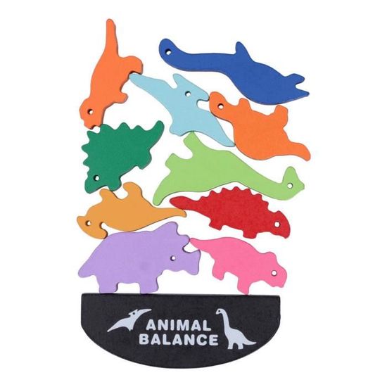Dioche jouets de dinosaures à empiler pour enfants L'équilibre de dinosaure bloque le jeu de