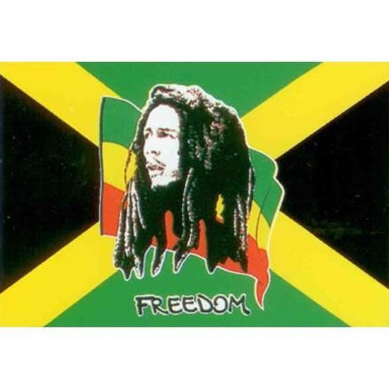 Drapeau Bob Marley Reggae Rasta 145 Cm X 90 Cm Cdiscount Maison