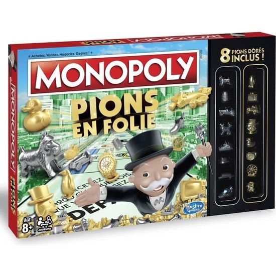 MONOPOLY Pions en Folie - 100 pions en or à gagner !
