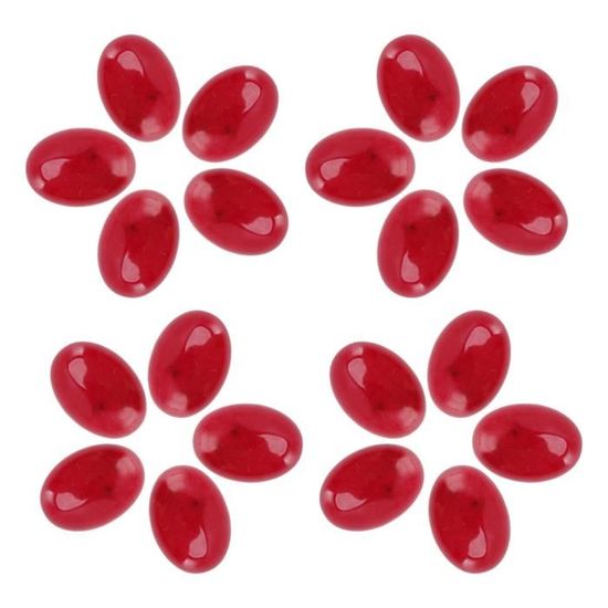 SHGbeads Lot De 5 Cabochons Ronds En Agate Noire à Dos Plat Pour La Fabrication De Bijoux, Bagues, Pendentifs 16 Mm