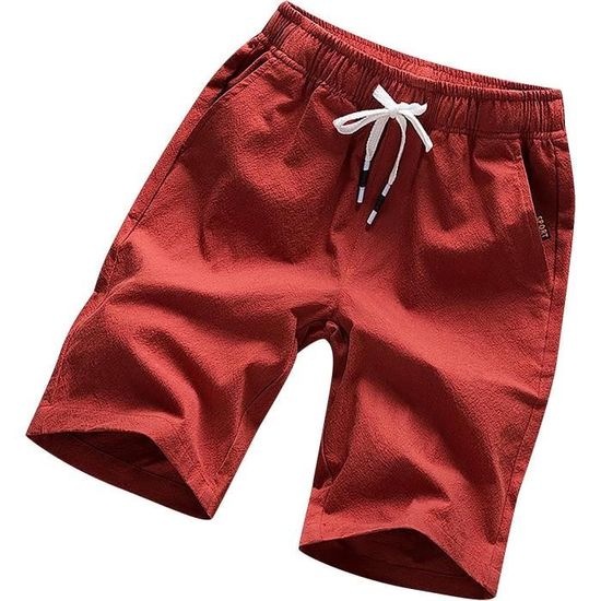 Bermuda lin top coton homme