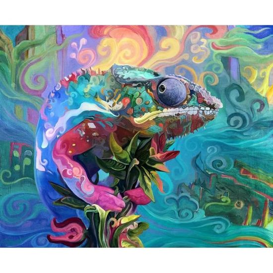 KEEMOSO Peinture par Numero Adulte Enfant,Kits de Peinture et D'artisanat pour Débutants,sans Cadre 40X50CM Chat Blanc