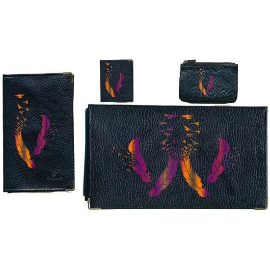 Porte-monnaie Imprimé Femme Noir | GEMO