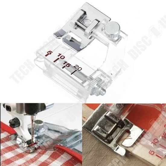 15 Pièces Ménage Guide Réglable Machine à Coudre Pied-de-biche Multifonctionnel Pièces De