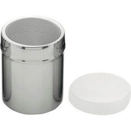 Saupoudreuse Inox Pour Sucre Glace Et Cacao - Shaker Pâtisserie Avec Couvercle Anti-humidité - 7.5cm