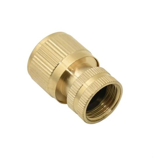 Raccord En Laiton Croix Femelle 1/4" NPT - 4 Voies Pour Eau, Gaz, Carburant - Connexion Robuste Et Étanche