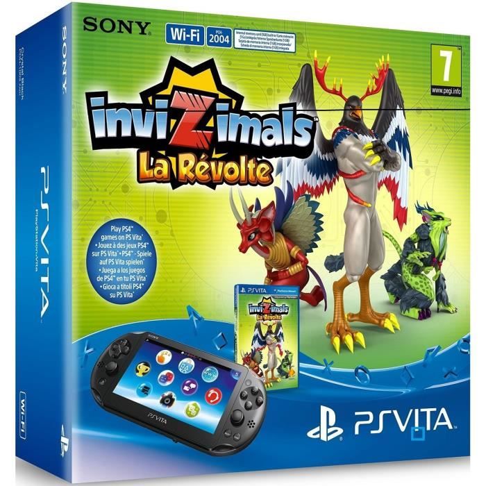 Console PS Vita+Coupon Jeu Invizimals+CM 8Go