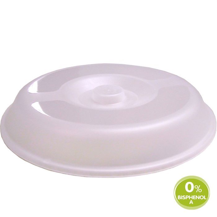 MILL'O BÉBÉ Couvre-assiette micro-ondable pour assiettes creuse ronde - Polypropylène - Translucide