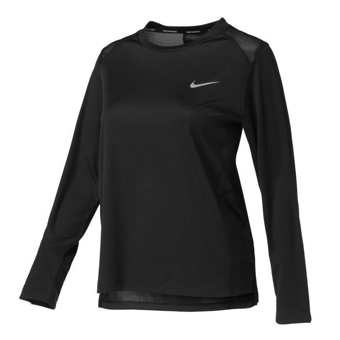 Tee-Shirt Nike Femme Sportswear Manches Longues Gris - T-shirt