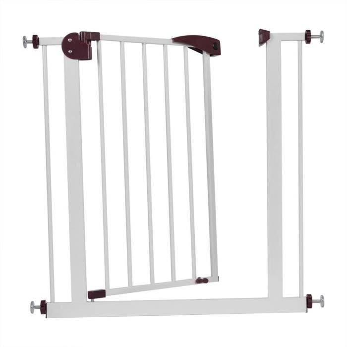 LIZ® Barrière de porte de sécurité de bébé réglable(brun)