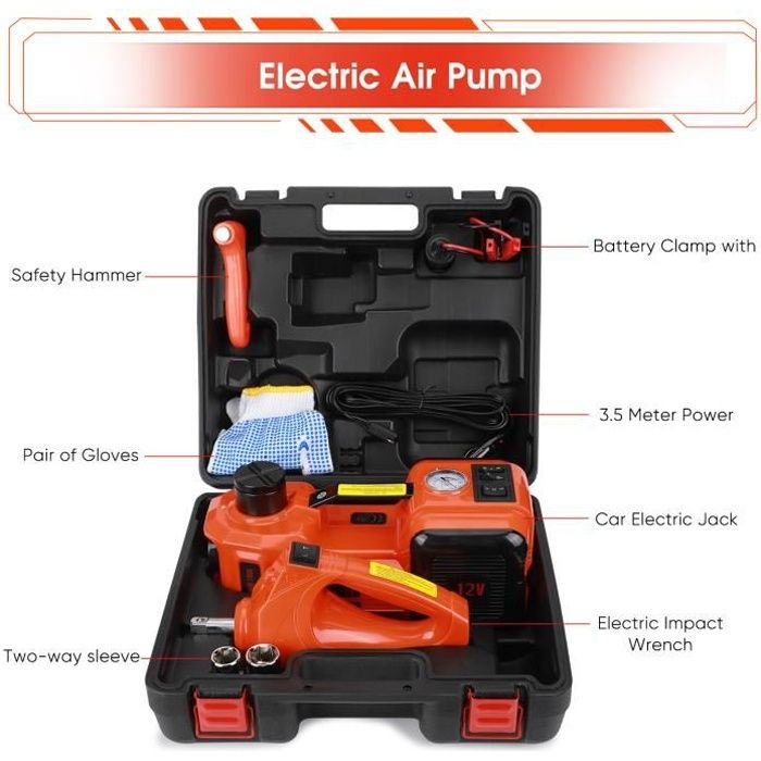 5T 12V Cric électrique d'ascenseur de plancher de voiture des véhicules Equipement d'urgence