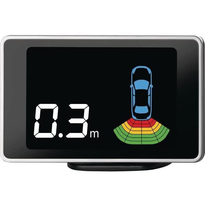 Valeo Beep&Park, Aide au Stationnement Avec 4 Capteurs Et Écran LCD Pour Front-Oder Montage Arrière, Article Numéro 632201, Noir