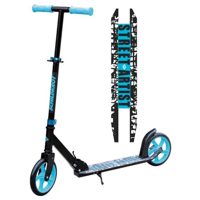 Schildkröt Trottinette City Scooter Street Artist, roues 200mm, trottinette de loisir en aluminium, pliable, idéale pour les enfants