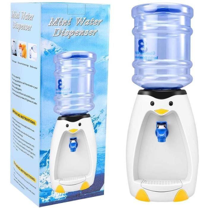Mini Distributeur d'eau Mignon de Pingouin avec Seau d'eau Boire 8 Verres d'eau pour Cadeau Dortoir étudiant Bureau à Domicile
