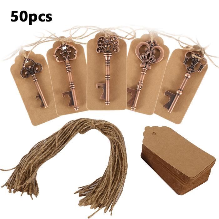 Ouvre-bouteille squelette en métal 5 Styles - 50 pièces-lot, porte-clés de bière, décoration Souvenir - Modèle: 50pcs - WMKPQA01816