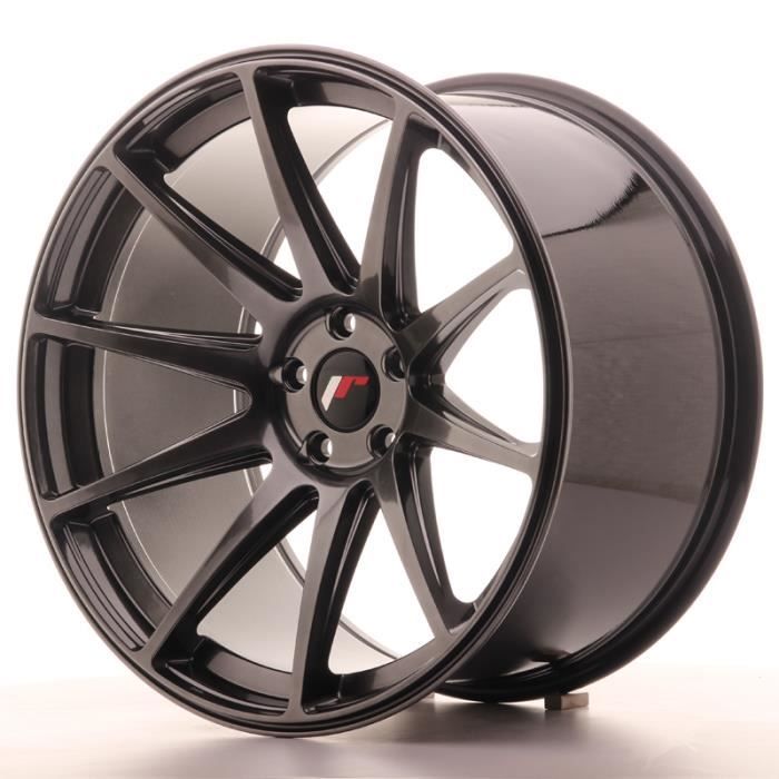 1 jante alu Japan Racing JR11 20x11 ET20 5x120 Hyper Black avec bague 72,6