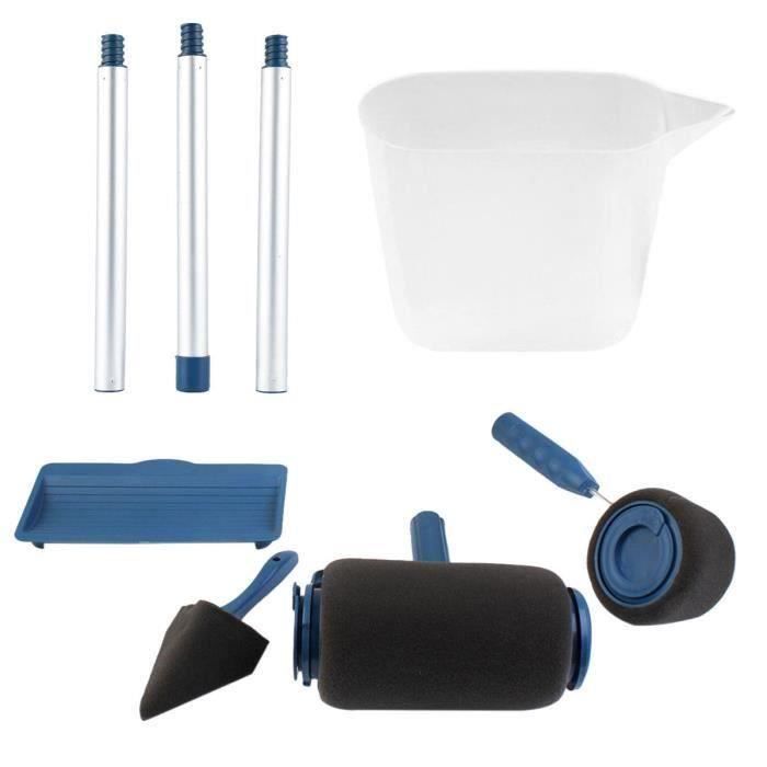 Hicollie® 6Pcs Paint Roller Runner Pro Peinture Rouleaux Avec Manche Extensible Kit Outils