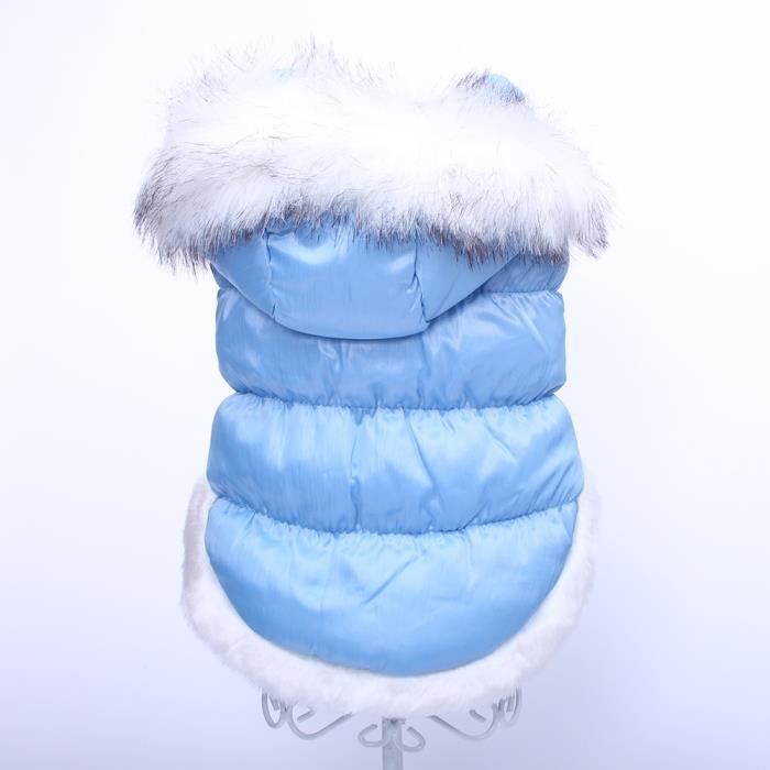Manteau Blouson,Veste d'hiver chaude en forme de chien chat Veste pour animal de compagnie, sweat à capuche- Type Blue-XXXL